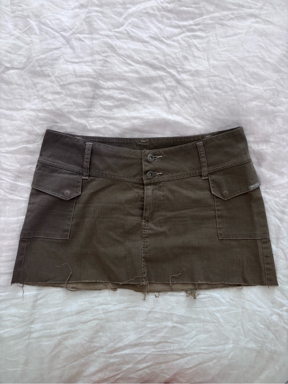 Silver Jeans Olive Green Mini Skirt